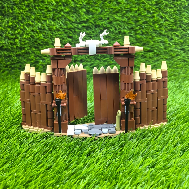 Medieval Architectural Scene Gates Building Block Set